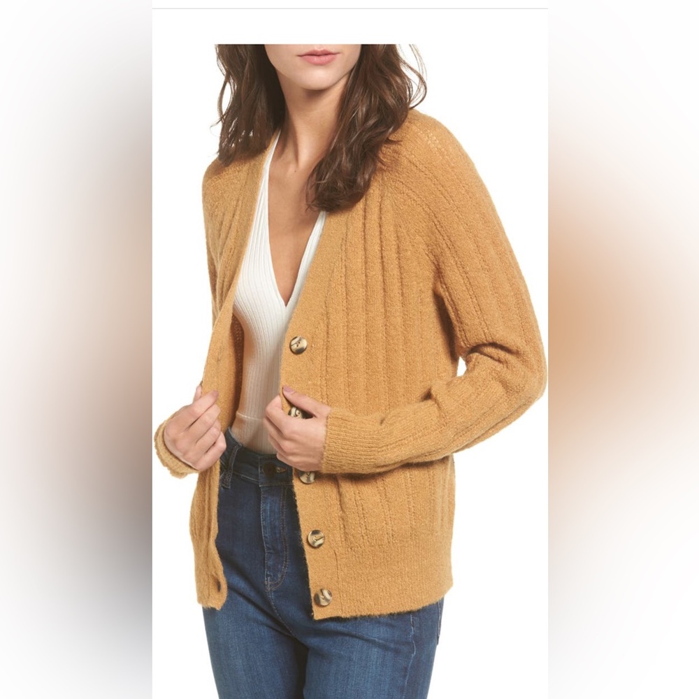 BP Rib Knit Grandpa Cardigan sz S